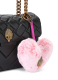 HEART FAUX FUR CHARM 1
