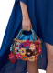ΓΥΝΑΙΚΕΙΑ ΨΑΘΙΝΗ ΤΣΑΝΤΑ ΧΕΙΡΟΣ FLORAL WICKER 1