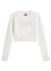 TJW CROP CHENILLE SCRIPT SWEATER 0
