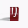 GUCCI MINI RED SHOPPING BAG