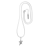 MUGLER ANGEL SKIN STAR NECKLACE