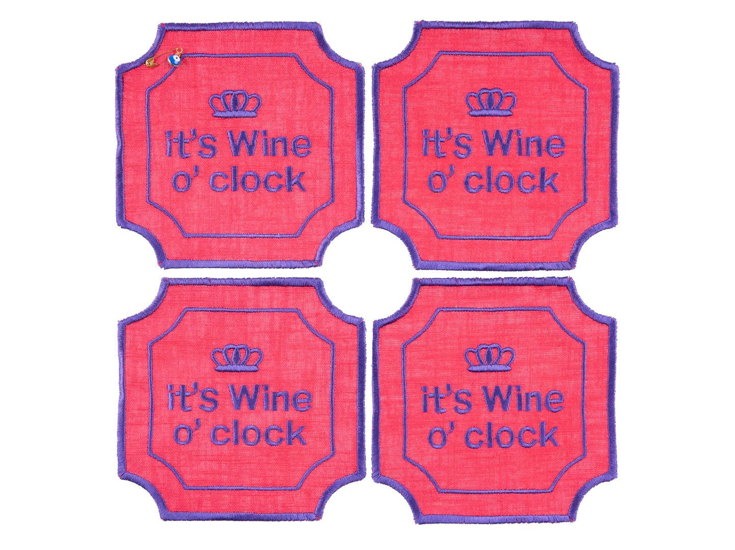 ΣΟΥΒΕΡ IT IS WINE O CLOCK ΣΕΤ 4ΤΜΧ 0