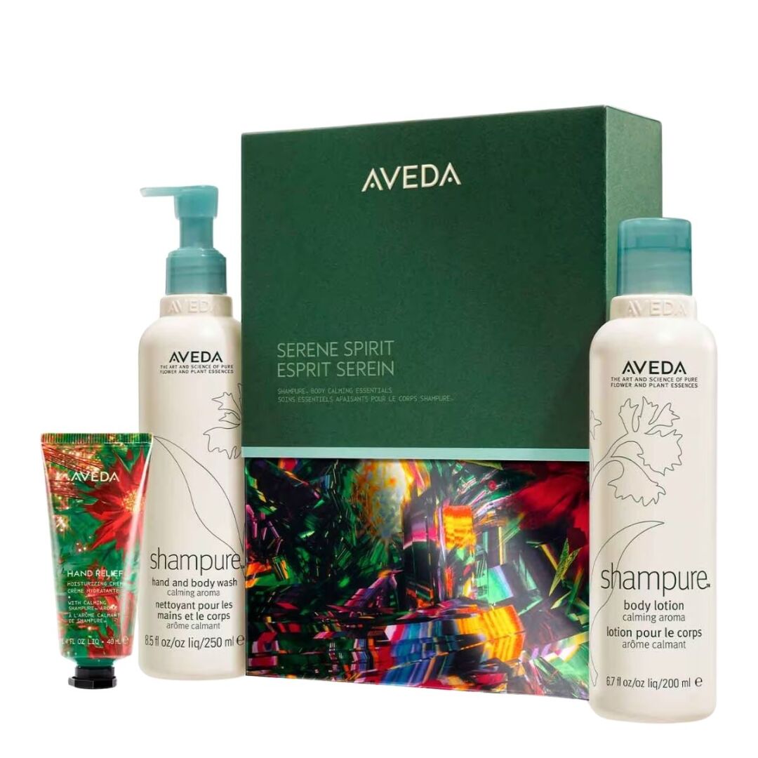 AVEDA SERENE SPIRIT SHAMPURE™ BODY CALMING ESSENTIALS GIFT SET 0