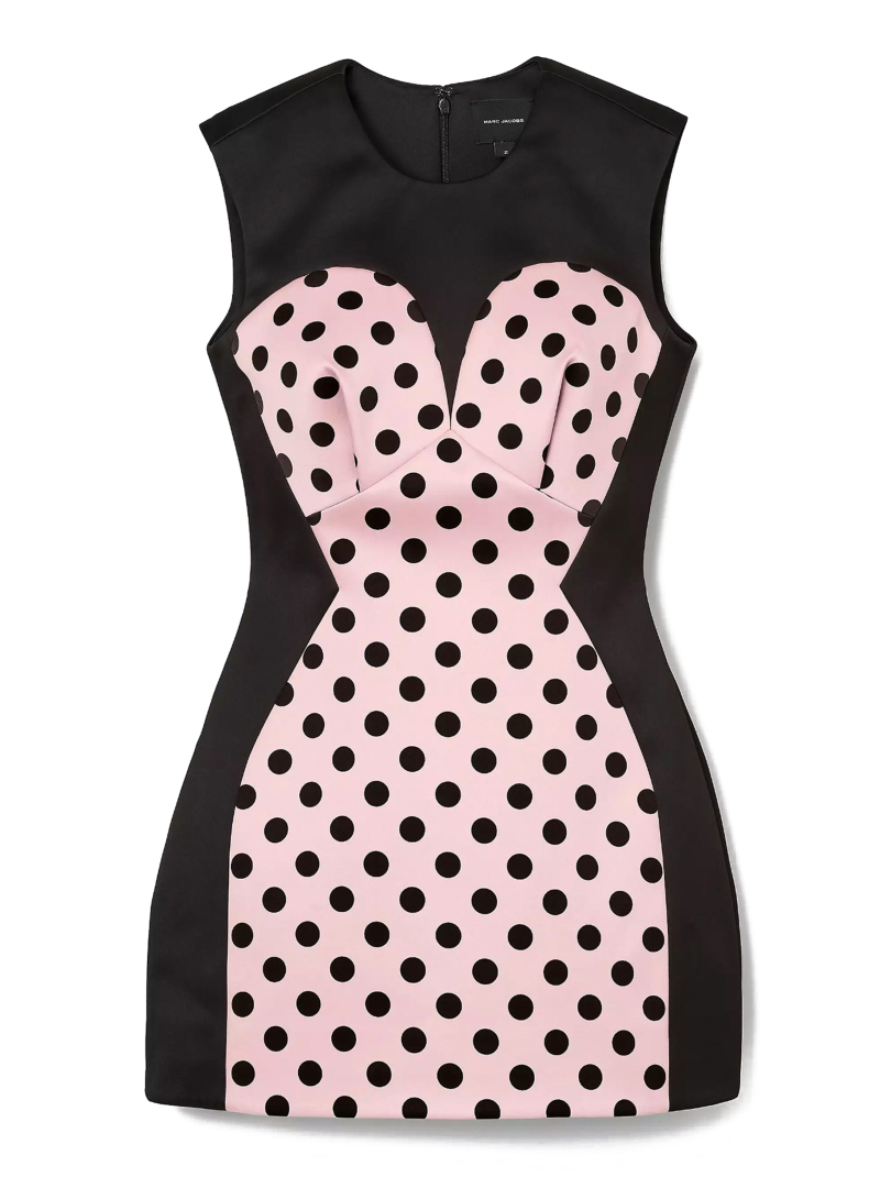 ΜΙΝΙ ΦΟΡΕΜΑ SEAMED UP DOTS SATIN DRESS 0