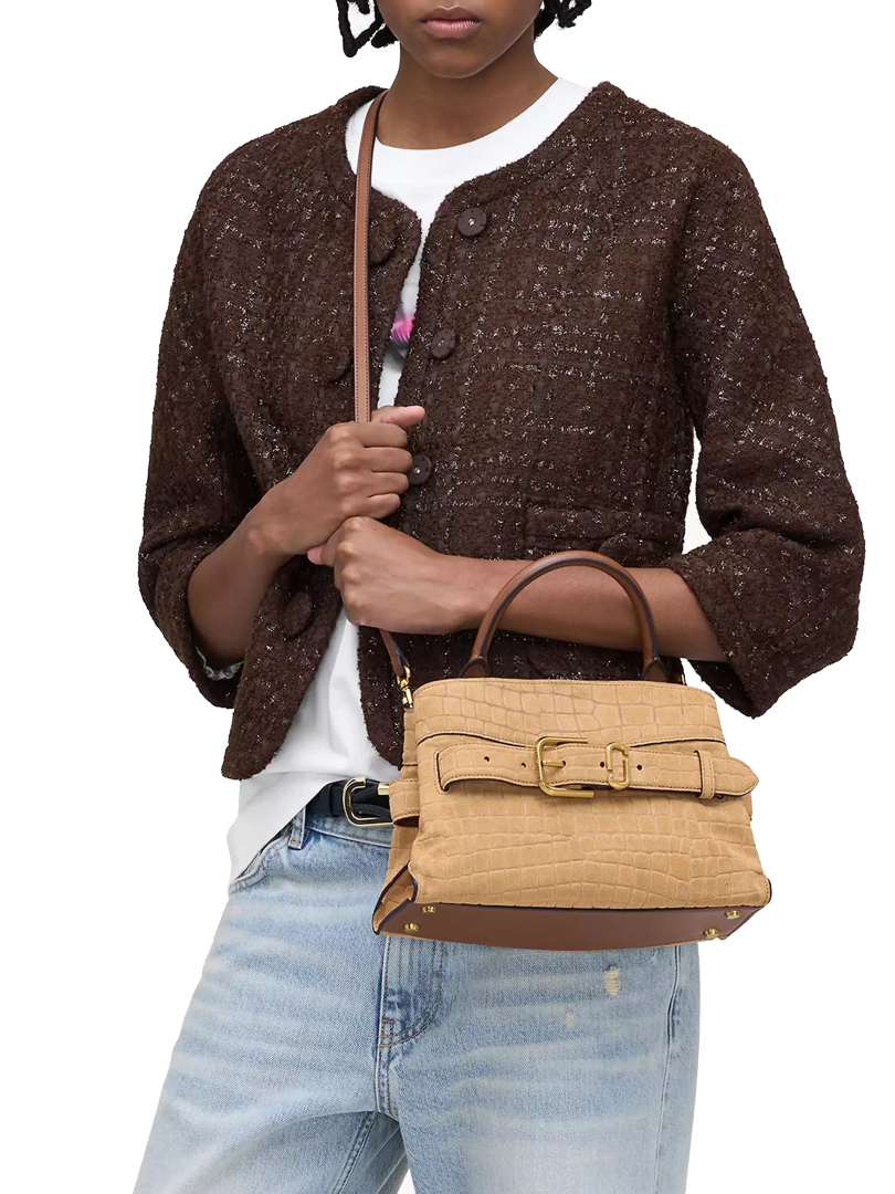 ΓΥΝΑΙΚΕΙΑ ΤΣΑΝΤΑ ΧΕΙΡΟΣ THE SUEDE CROC DAKOTA SMALL SATCHEL 3