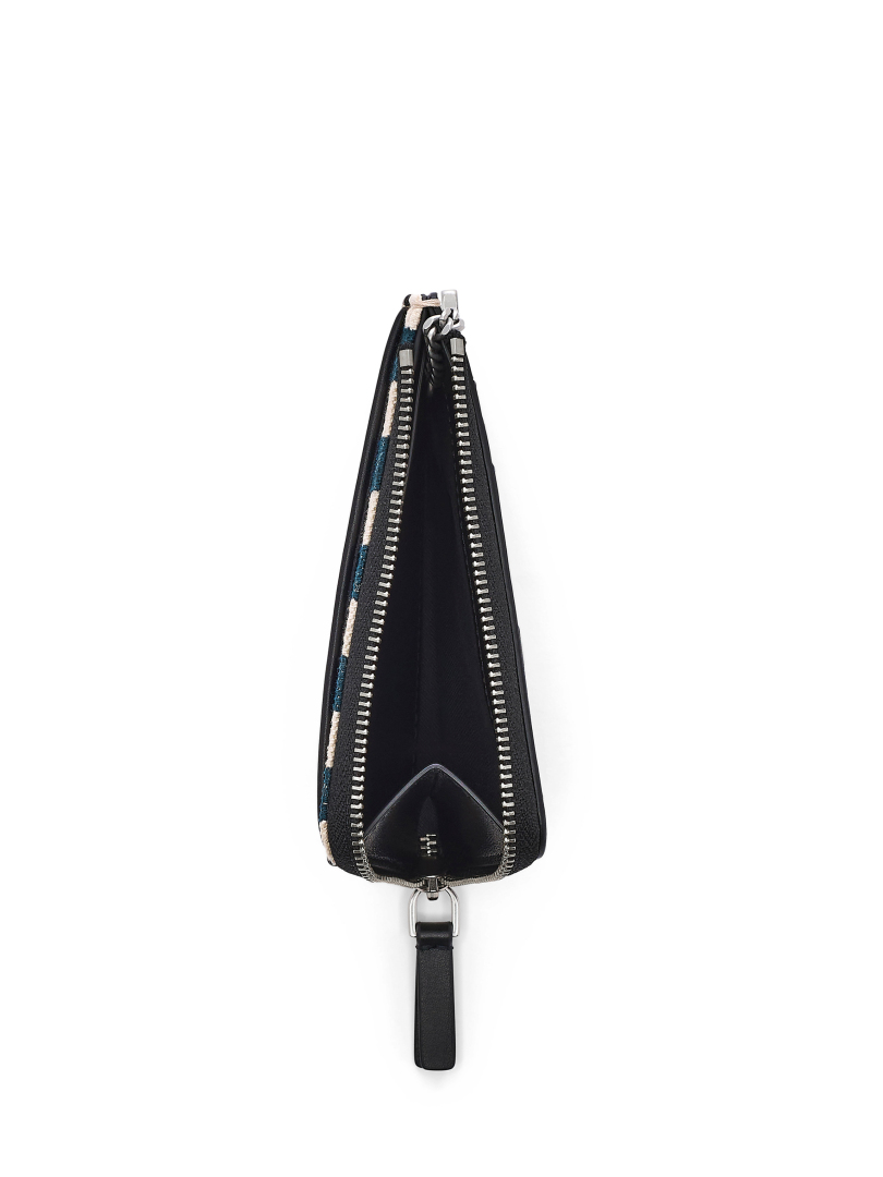 ΓΥΝΑΙΚΕΙΟ ΠΟΡΤΟΦΟΛΙ THE STRIPE CANVAS TOP ZIP MULTI WALLET 2