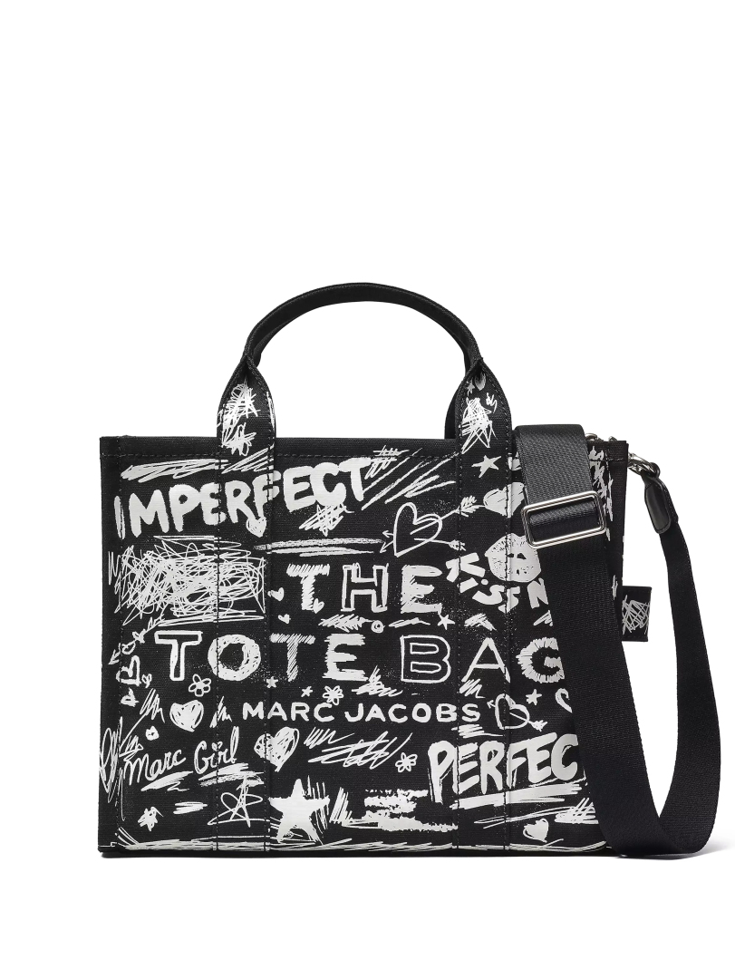 ΓΥΝΑΙΚΕΙΑ ΤΣΑΝΤΑ ΧΕΙΡΟΣ THE PUNK SCRIBBLE CANVAS MEDIUM TOTE BAG 0