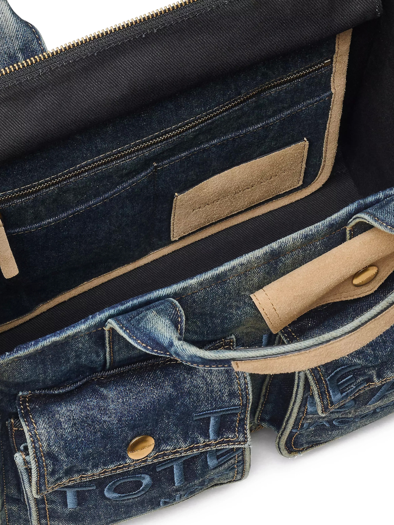 ΓΥΝΑΙΚΕΙΑ ΤΣΑΝΤΑ ΧΕΙΡΟΣ THE DENIM SUEDE MEDIUM CARGO TOTE BAG 2