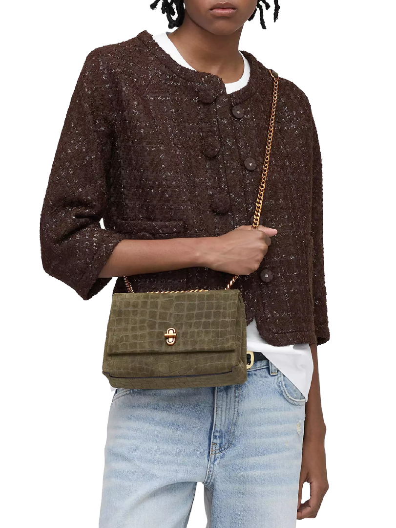 ΓΥΝΑΙΚΕΙΑ ΤΣΑΝΤΑ ΩΜΟΥ  THE SUEDE CROC SLIM DUAL 3