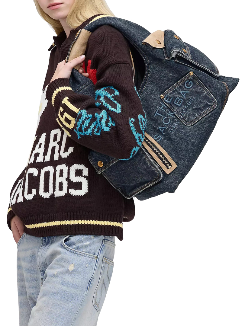 ΓΥΝΑΙΚΕΙΑ ΤΣΑΝΤΑ ΩΜΟΥ THE DENIM SUEDE CARGO SACK BAG 3