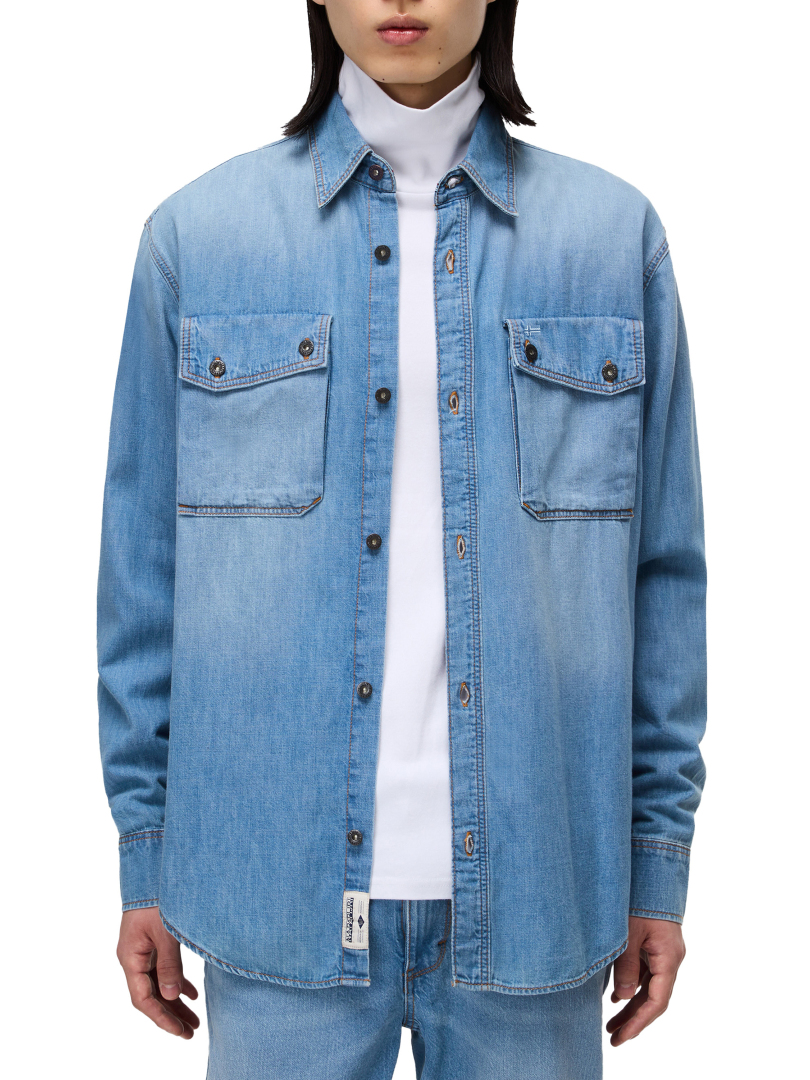 ΑΝΔΡΙΚΟ ΠΟΥΚΑΜΙΣΟ DENIM O-KIENE LS 1