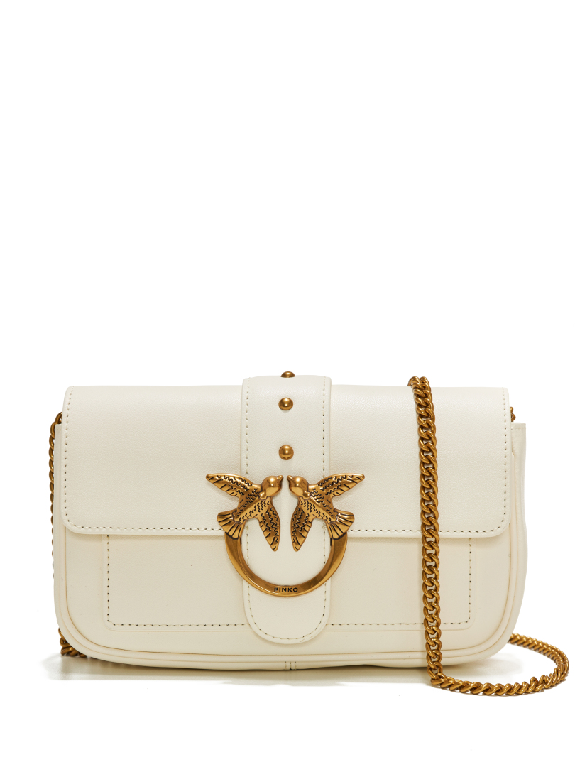 ΔΕΡΜΑΤΙΝΗ ΤΣΑΝΤΑ ΜΕ ΑΛΥΣΙΔΑ LOVE ICON POCKET 0