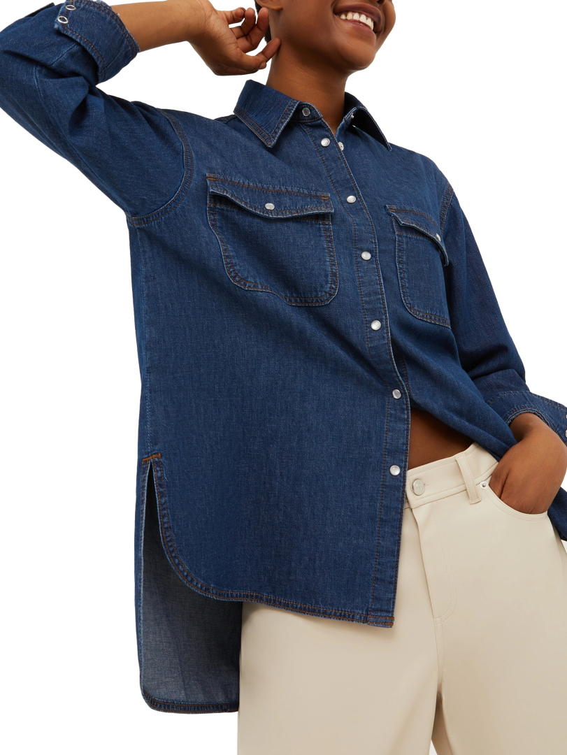 ΓΥΝΑΙΚΕΙΟ OVERIZED ΠΟΥΚΑΜΙΣΟ DENIM MIRIAM 1