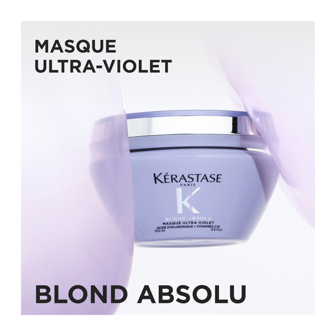 BLOND ABSOLU MASQUE ULTRA VIOLET ΜΑΣΚΑ ΜΕ ΜΩΒ ΧΡΩΣΤΙΚΗ ΓΙΑ ΒΑΜΜΕΝΑ ΞΑΝΘΑ ΜΑΛΛΙΑ   1