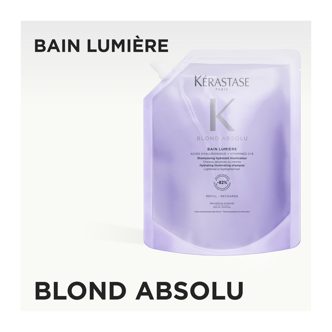 BLOND ABSOLU REFILL ΣΑΜΠΟΥΑΝ BAIN LUMIERE ΓΙΑ ΣΥΝΤΗΡΗΣΗ ΤΩΝ ΞΑΝΘΩΝ ΒΑΜΜΕΝΩΝ ΜΑΛΛΙΩΝ 1