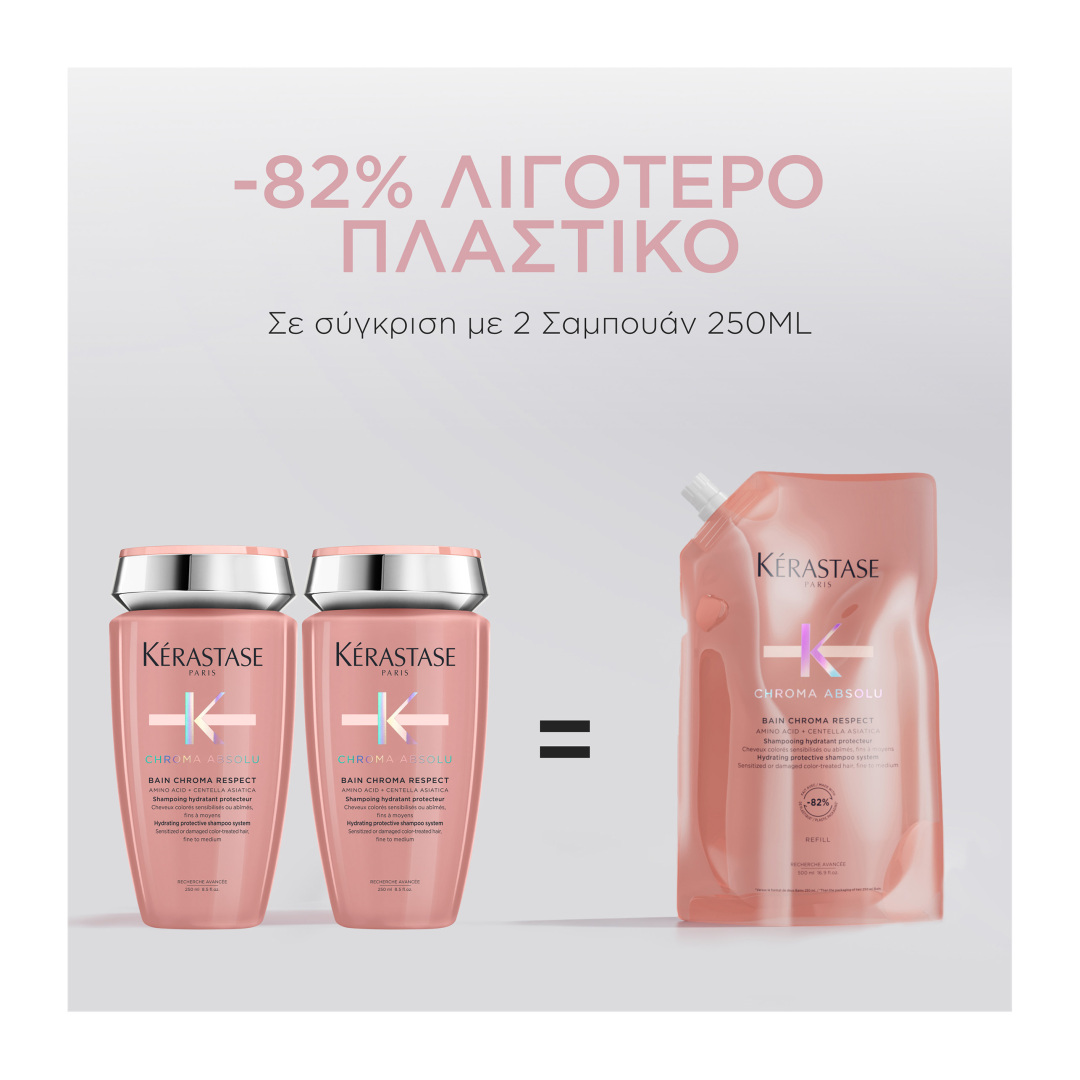 CHROMA ABSOLU REFILL ΣΑΜΠΟΥΑΝ BAIN CHROMA REPECT ΓΙΑ ΛΕΠΤΑ ΕΩΣ ΚΑΝΟΝΙΚΑ ΒΑΜΜΕΝΑ ΜΑΛΛΙΑ 3