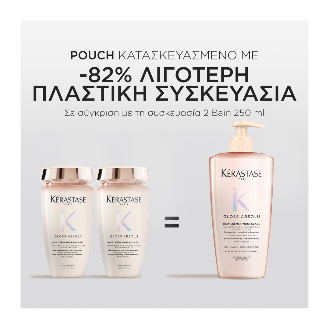 GLOSS ABSOLU BAIN CRÈME ΕΝΥΔΑΤΙΚΟ ΣΑΜΠΟΥΑΝ ΛΑΜΨΗΣ REFILLABLE 3