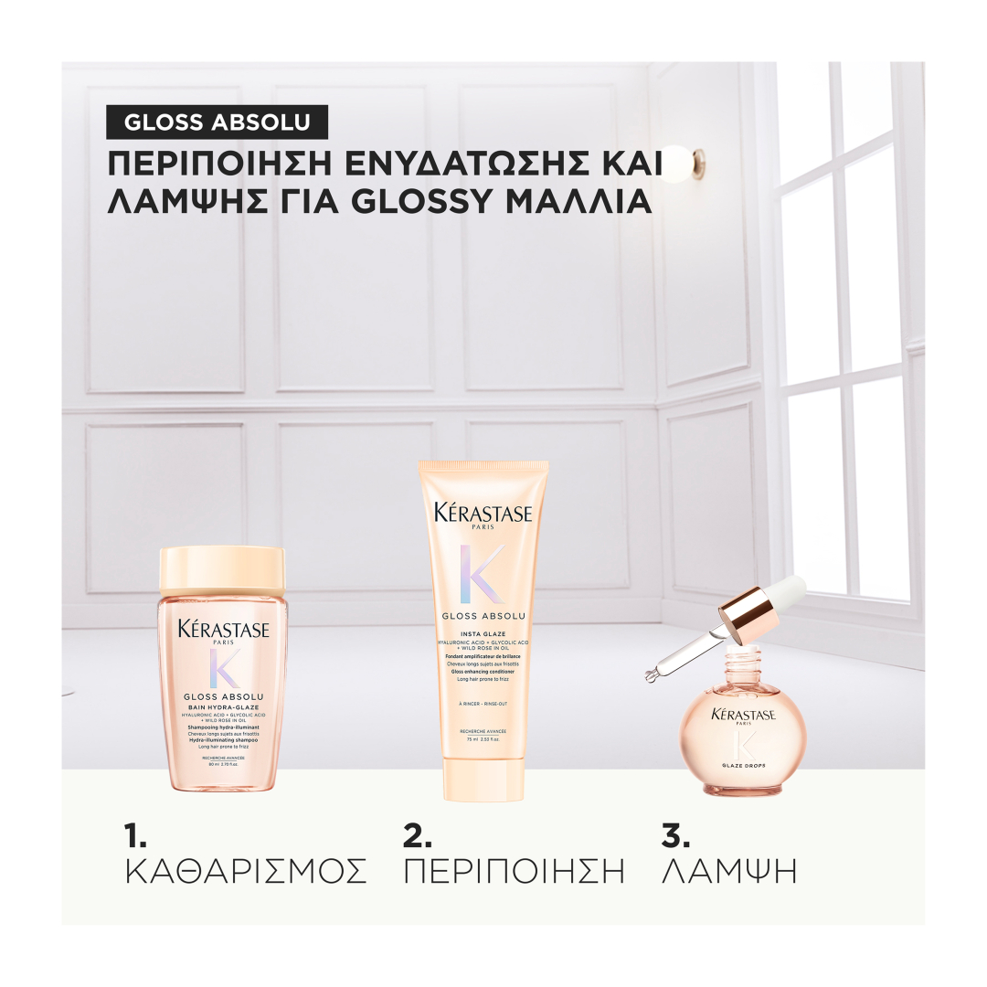 GLOSS ABSOLU TRAVEL ICONS ΓΙΑ ΛΕΙΑ & ΛΑΜΠΕΡΑ ΜΑΛΛΙΑ GIFT SET 2