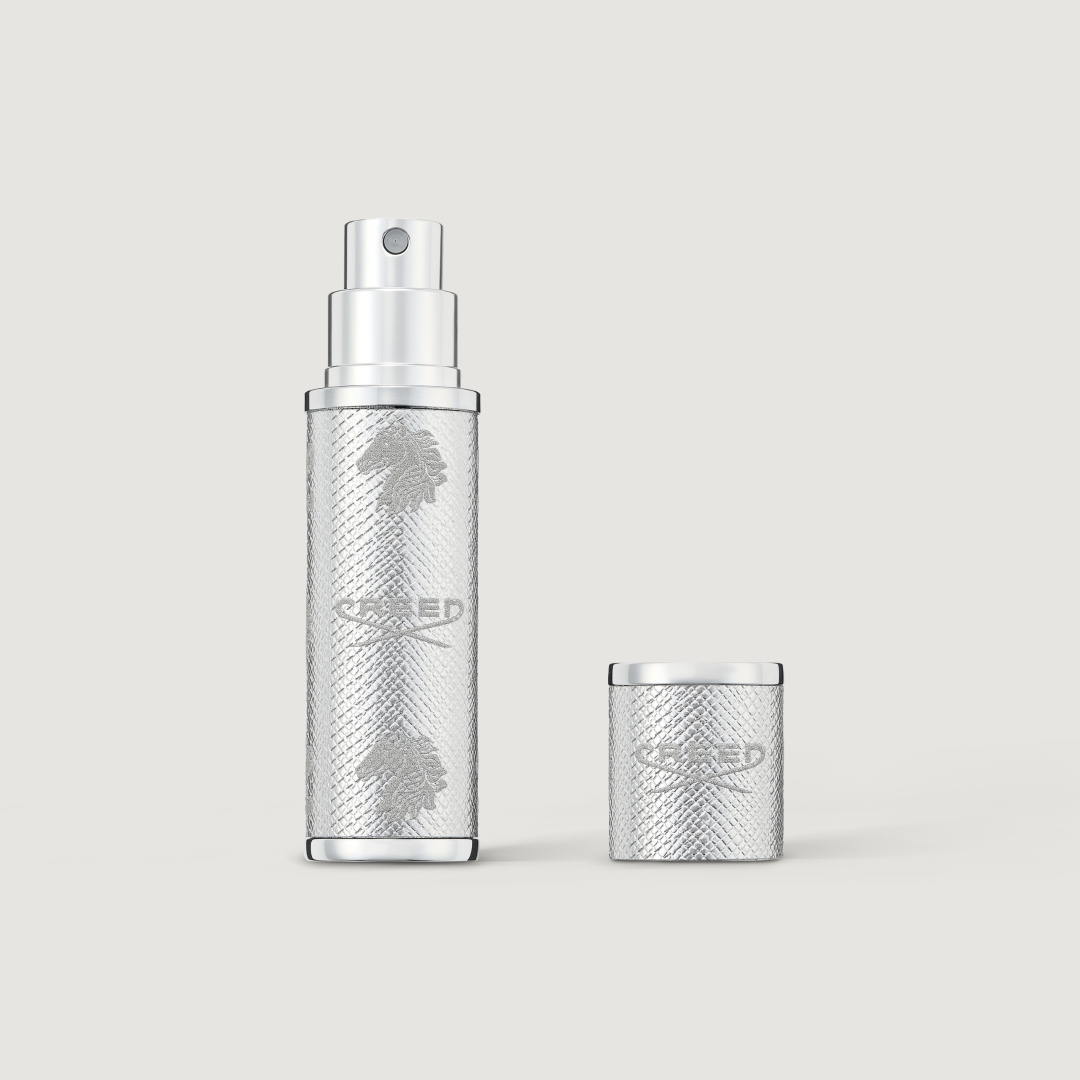 REFILLABLE TRAVEL PERFUME ATOMISER SILVER 2