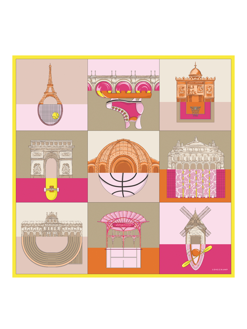 ΓΥΝΑΙΚΕΙΟ ΦΟΥΛΑΡΙ ΜΕ ΜΟΤΙΒΟ ENERGIC CITY SILK SCARF 90 0