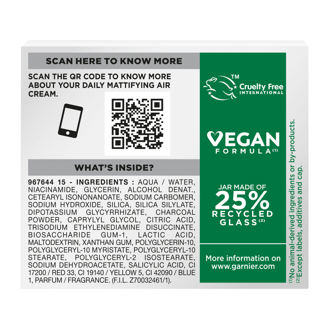 GARNIER PURE ACTIVE AIR CREAM ΚΡΕΜΑ ΠΡΟΣΩΠΟΥ ΜΕ ΕΛΑΦΡΙΑ ΥΦΗ ΓΙΑ ΕΠΙΔΕΡΜΙΔΑ ΜΕ ΑΤΕΛΕΙΕΣ  8