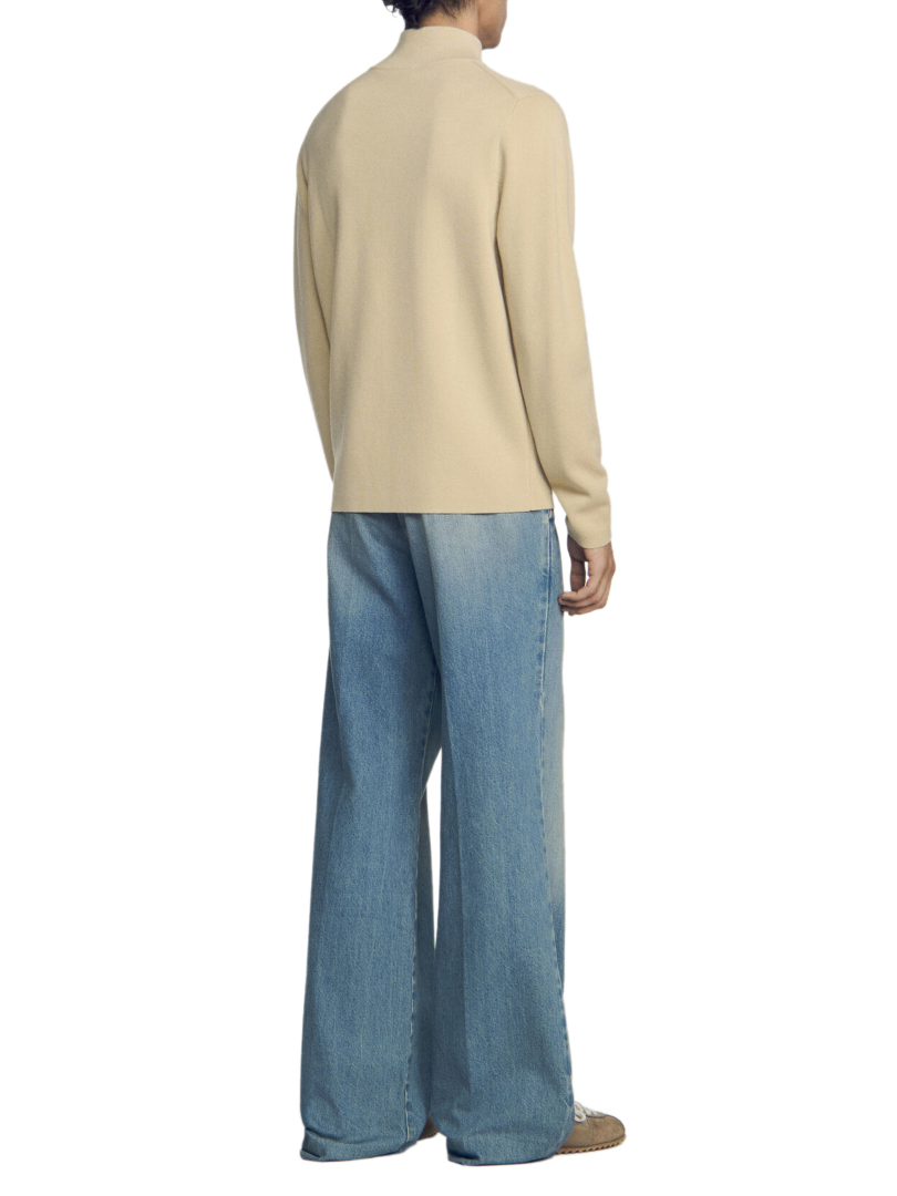ΑΝΔΡΙΚΟ ΜΑΛΛΙΝΟ ΠΟΥΛΟΒΕΡ HALF-ZIP  2
