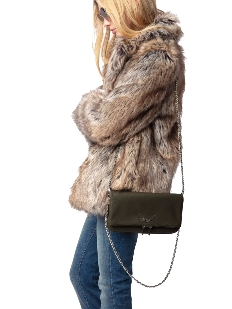 ΓΥΝΑΙΚΕΙΟ ΔΕΡΜΑΤΙΝΟ CLUTCH ROCK 4