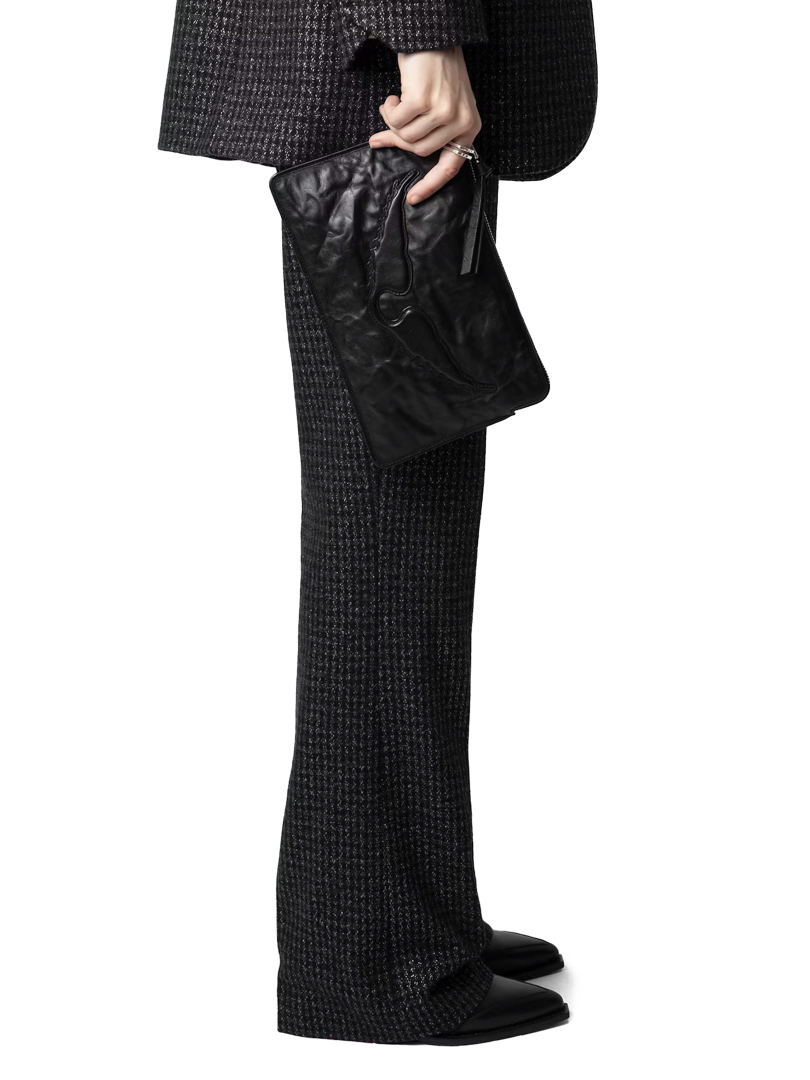 ΓΥΝΑΙΚΕΙΟ ΔΕΡΜΑΤΙΝΟ CLUTCH ANGEL  3