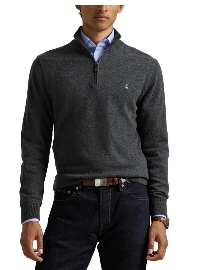 ΑΝΔΡΙΚΟ ΜΑΛΛΙΝΟ ΠΟΥΛΟΒΕΡ HALF-ZIP 1