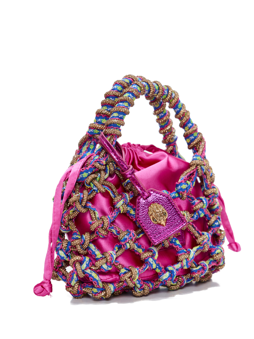 ΓΥΝΑΙΚΕΙΑ ΤΣΑΝΤΑ SMALL MACRAME CRYSTAL BAG 2