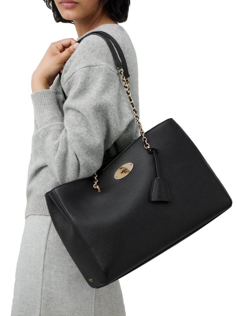 ΓΥΝΑΙΚΕΙΑ ΔΕΡΜΑΤΙΝΗ ΤΣΑΝΤΑ ΩΜΟΥ LILY CHAIN TOTE SMALL  3