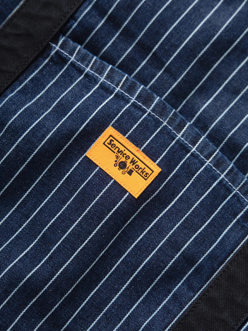ΤΣΑΝΤΑ PINSTRIPE DENIM TOTE 2