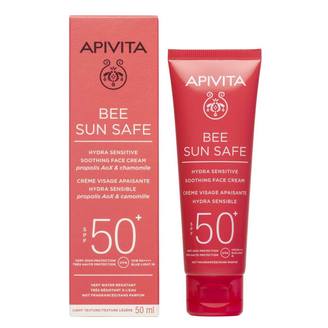 BEE SUN SAFE ΑΝΤΗΛΙΑΚΗ ΚΡΕΜΑ ΠΡΟΣΩΠΟΥ ΓΙΑ ΕΥΑΙΣΘΗΤΕΣ ΕΠΙΔΕΡΜΙΔΕΣ SPF50 1