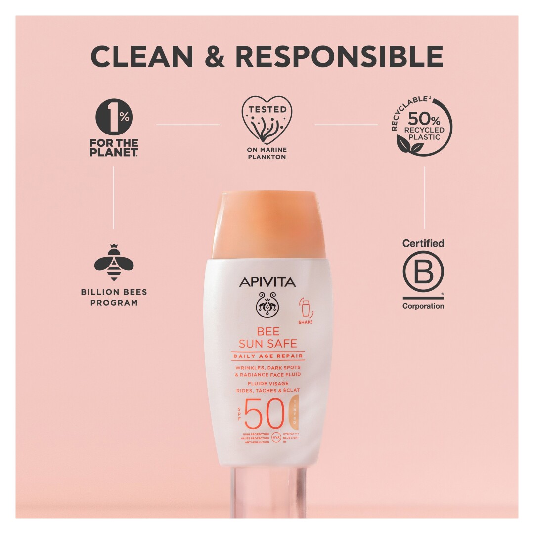 BEE SUN SAFE DAILY AGE REPAIR TINTED DRY TOUCH SPF50 7