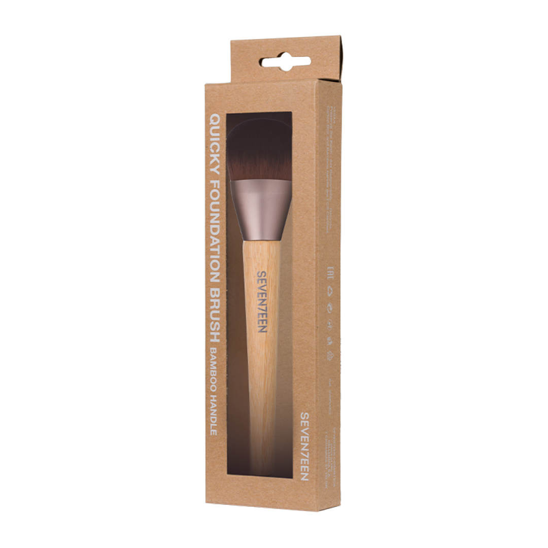 QUICKY FOUNDATION BRUSH WITH BAMBOO HANDLE 2