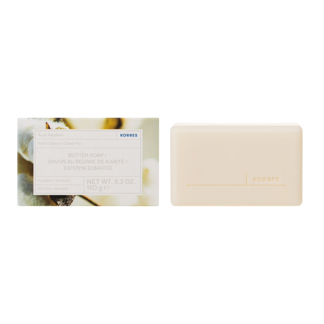 KORRES PURE COTTON BUTTER SOAP 1