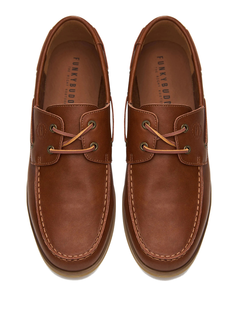 ΑΝΔΡΙΚΑ ΔΕΡΜΑΤΙΝΑ BOAT SHOES 3