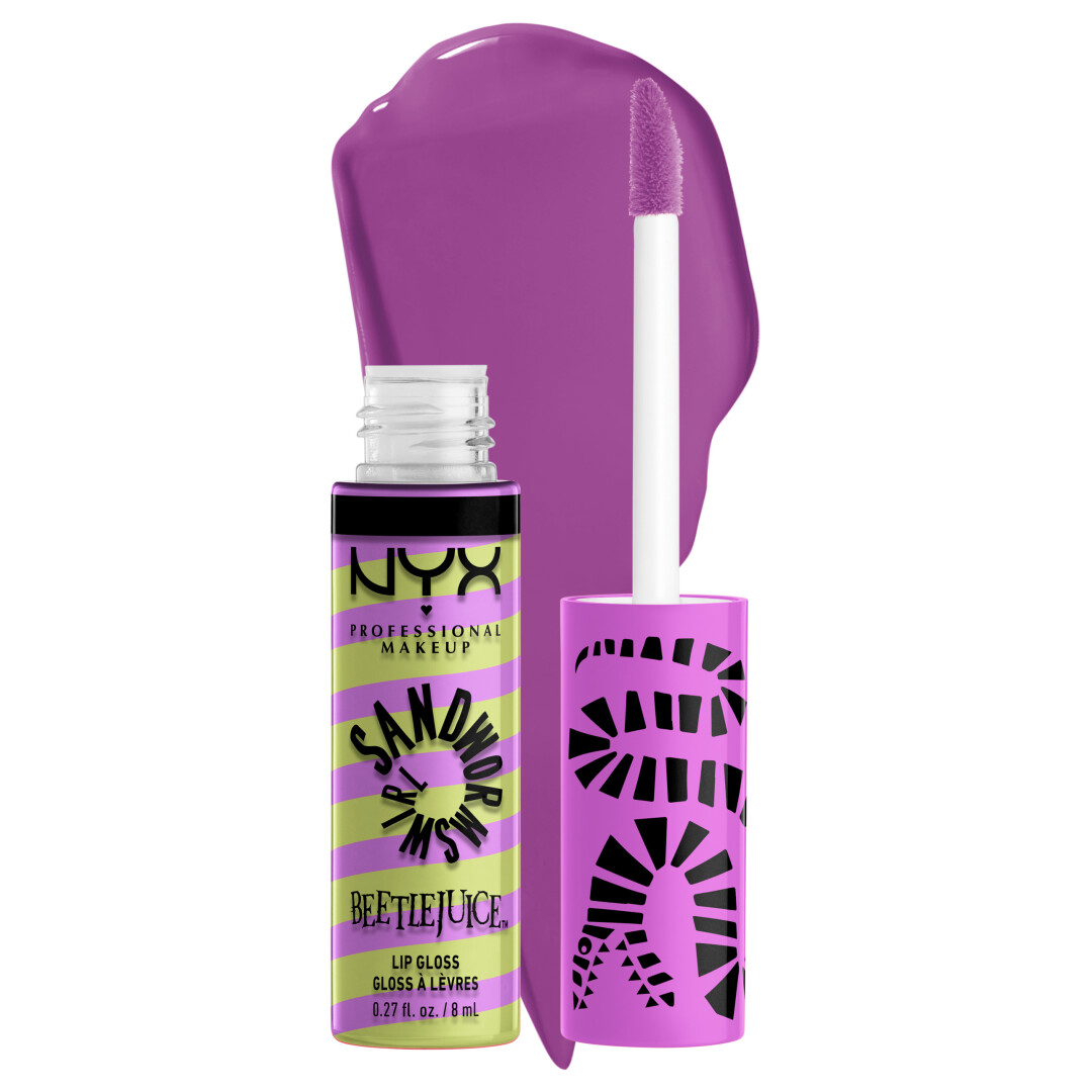 BEETLEJUICE SANDWORM SWIRL BUTTER LIP GLOSS  1