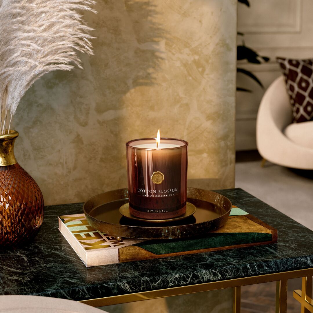 COTTON BLOSSOM CANDLE  2