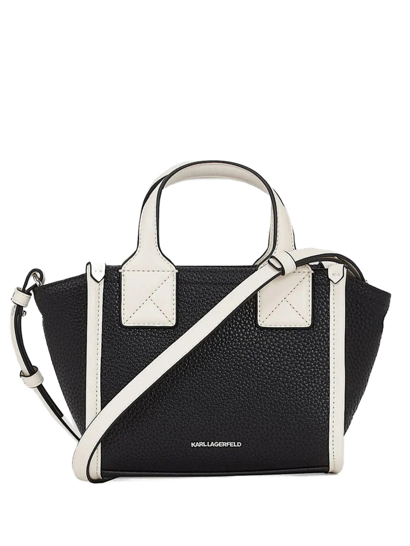 K/SKUARE SM TOTE GRAINY 1AV BLACK-NICKEL 1