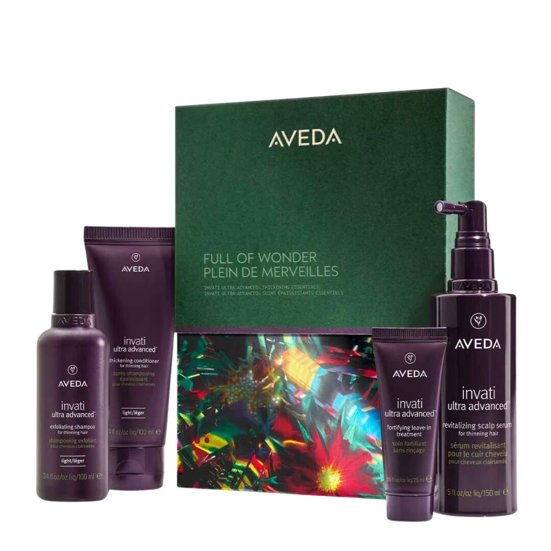 AVEDA FULL OF WONDER INVATI ULTRA ADVANCED THICKENING ESSENTIALS GIFT SET 0