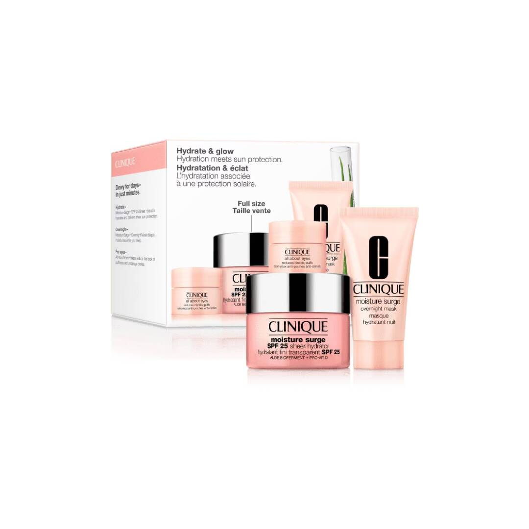 HYDRATE + GLOW: MOISTURE SURGE SET FOR HYDRATION MEETS SUN PROTECTION 1