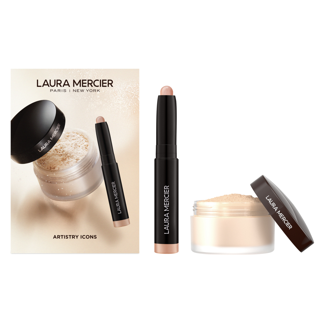 TRANSLUCENT LOOSE SETTING POWDER AND MINI CAVIAR STICK EYE SHADOW SET 0