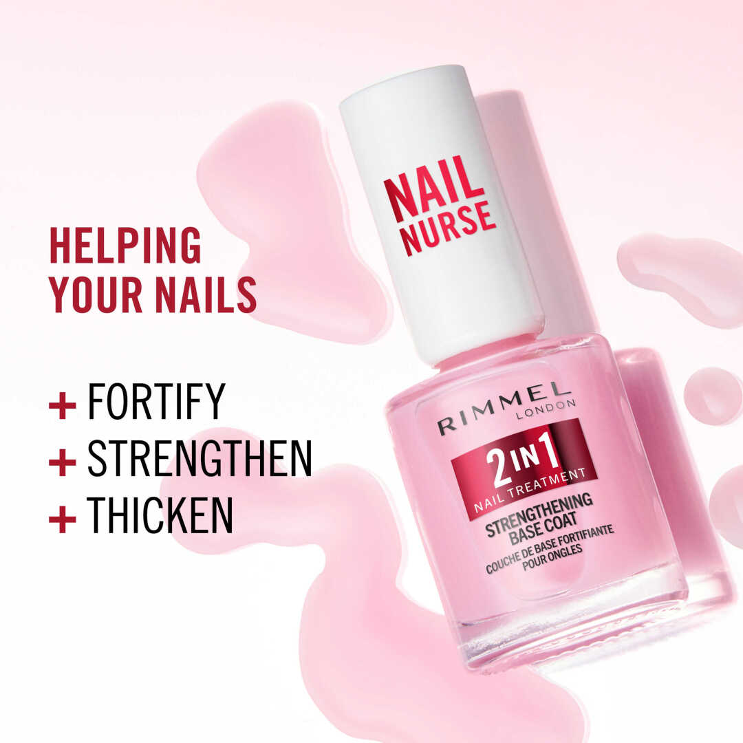 LONDON NAIL CARE 2 IN 1 BASE COAT & STRENGTHENER 4