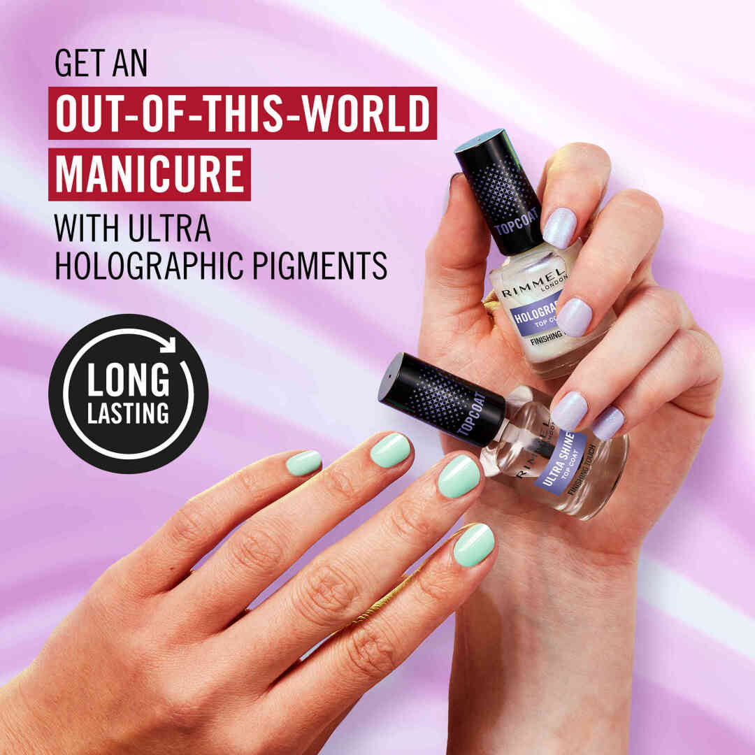 LONDON HOLOGRAPHIC NAIL POLISH TOP COAT 4