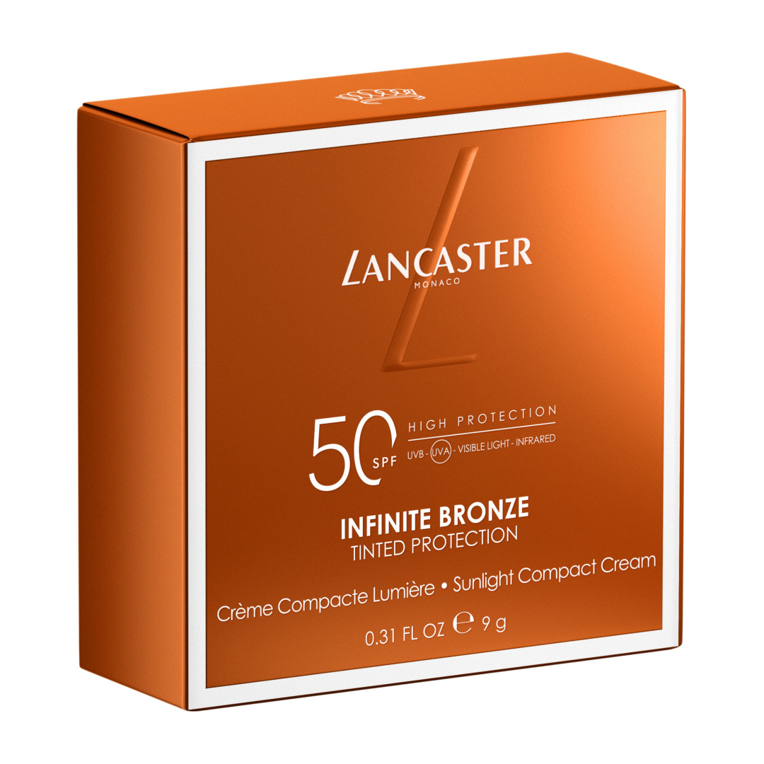 LANCASTER INFINITE BRONZE TINTED PROTECTION SUNLIGHT COMPACT CREAM SPF50 1