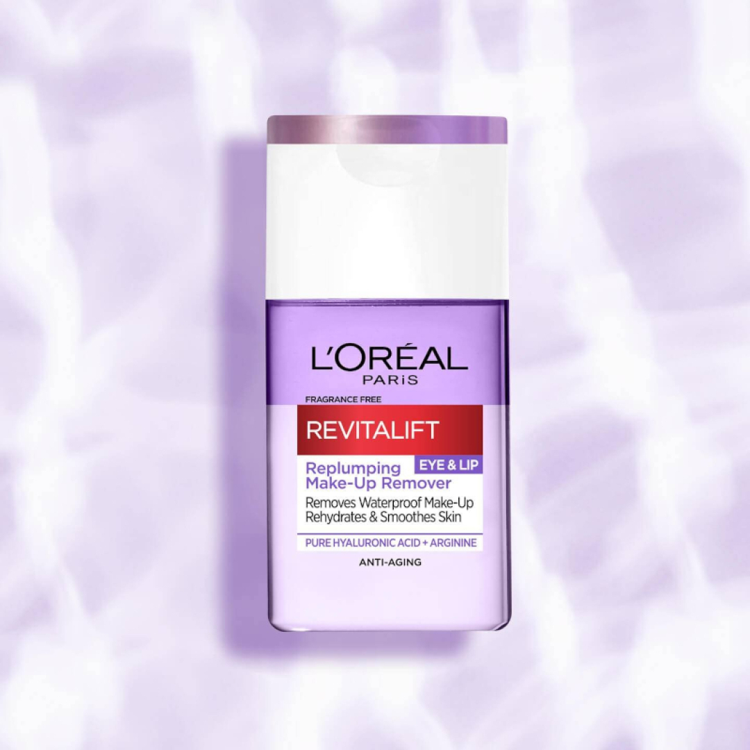 L’ORÉAL PARIS REVITALIFT EYE & LIP REPLUMPING MAKE UP REMOVER attica