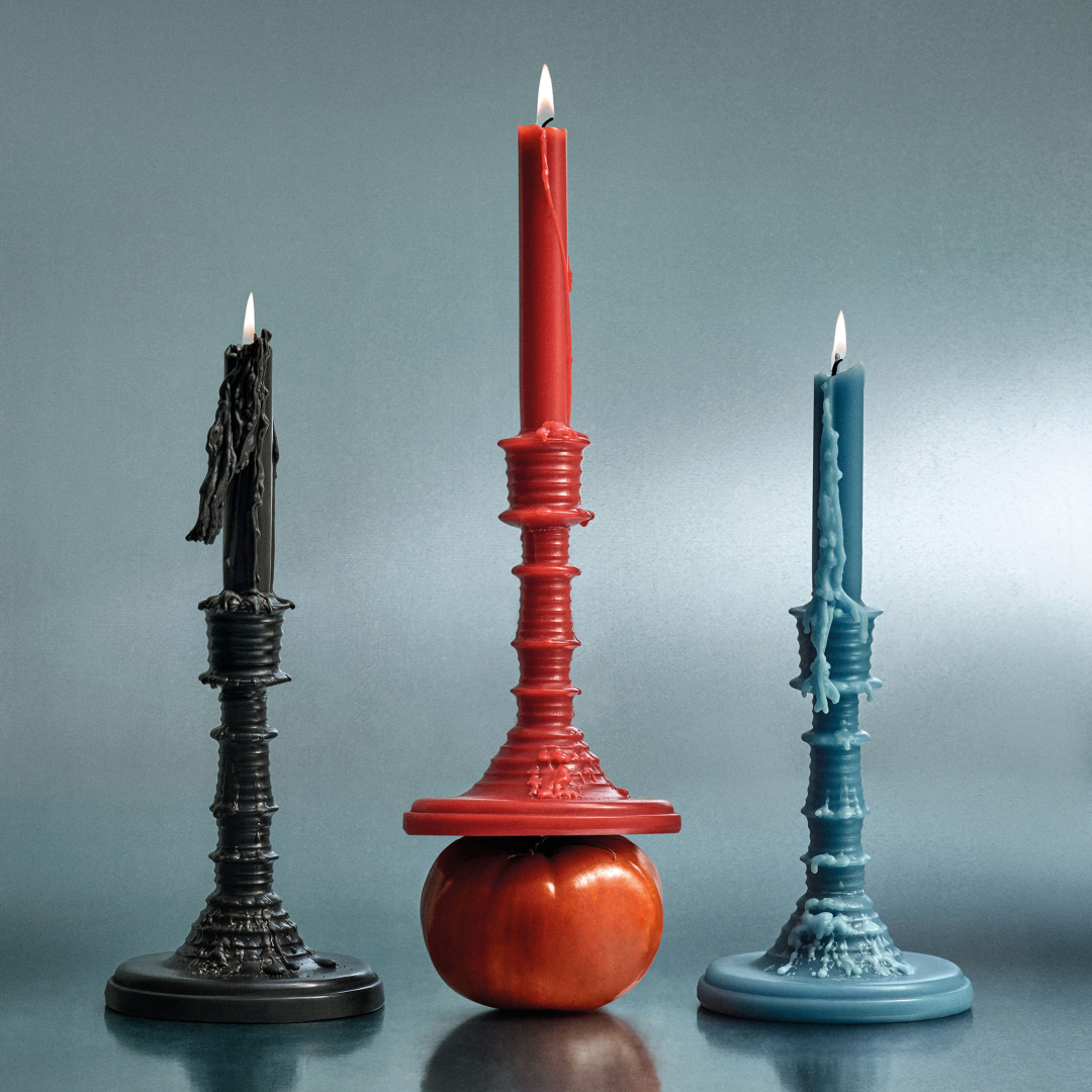 TOMATO LEAVES WAX CANDLEHOLDER 4