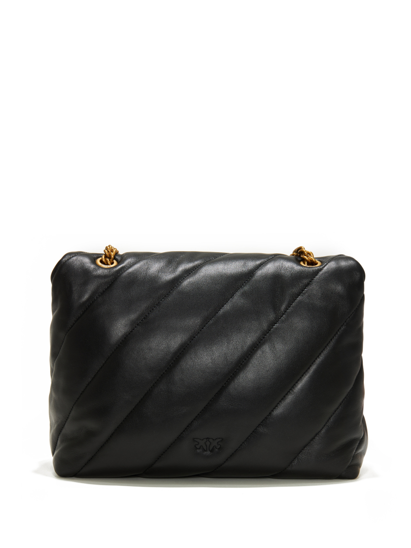 ΓΥΝΑΙΚΕΙΑ ΔΕΡΜΑΤΙΝΗ ΤΣΑΝΤΑ ΜΕ ΑΛΥΣΙΔΑ LOVE BIG PUFF 1