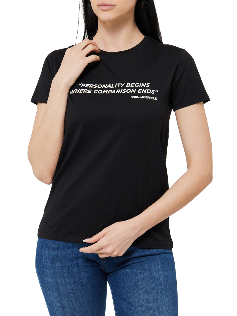 ΓΥΝΑΙΚΕΙΟ T-SHIRT ΜΕ ΣΤΑΜΠΑ QUOTE 1